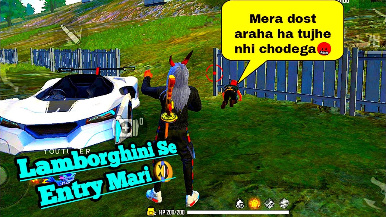 Solo vs squad rank gameplay 😂Manas sbp gaming best lamborghini entry🤣Garena free fire 