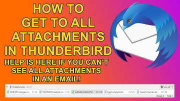How to Get to All Attachments in Thunderbird