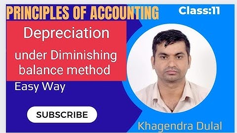 Depreciation#part 2# under diminishing balance method #class11 #easy  @Dulal.Khagendra  @Studyhubnpl