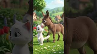 Donkey And Cat Video 3D Animation Video. #3danimation #cat #donkey