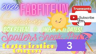 FabFitFun Summer 2026 OFFICIAL Spoilers! FULL Customization 3 Reveal + Dates & Discounts