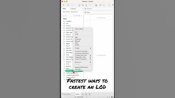 #Tableau - 2 FASTEST Ways to Create a FIXED LOD (Level of Detail Expression)