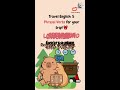 Travel like a Capybara! ✈️ 5 Phrasal Verbs #shortsvideo