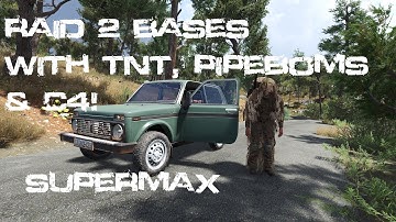 Raid 2 Bases with TNT, Pipebombs & C4 in SCUM! All in a Days Work! Wet Pipebombs?? WorldUK Playing!