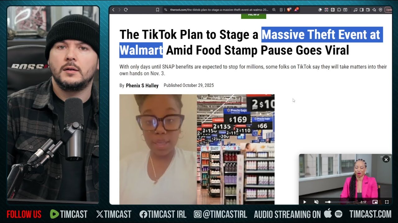 EBT Woman Calls For MASS LOOTING If SNAP Ends, Trump MUST Arrest These People | Tim Pool EBT Woman Calls For MASS LOOTING If SNAP Ends, Trump MUST Arrest These People | Tim Pool