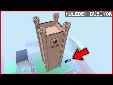 KEREM KOMİSER KULEDEN AŞAĞIYA DÜŞÜYOR! 😱 - Minecraft