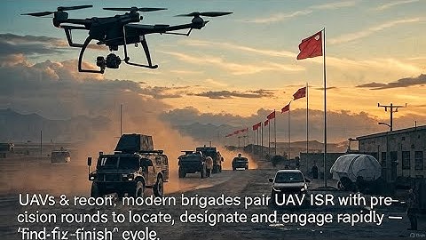 UAVs & recon: modern brigades pair UAV ISR with precision rounds to locate
