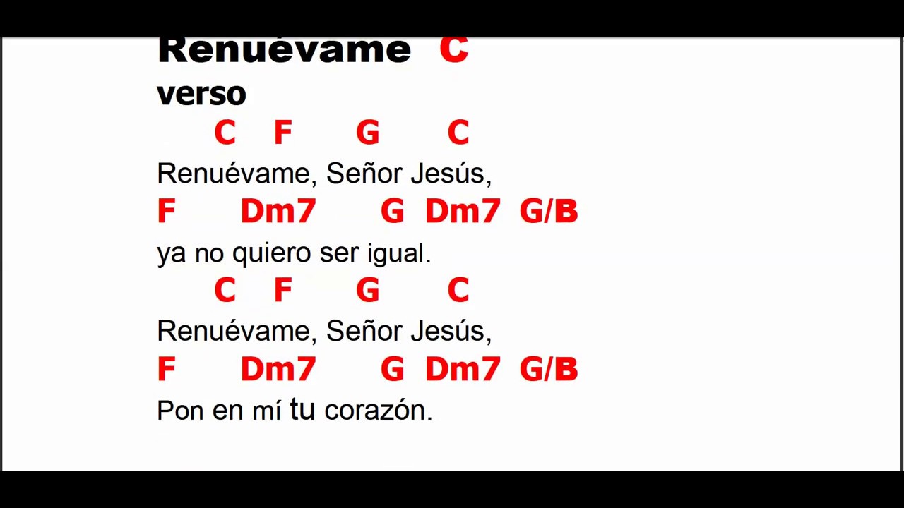 Renuevame C Acordes en la descripcion de dejo el enlace de descarga en pdf,  - YouTube