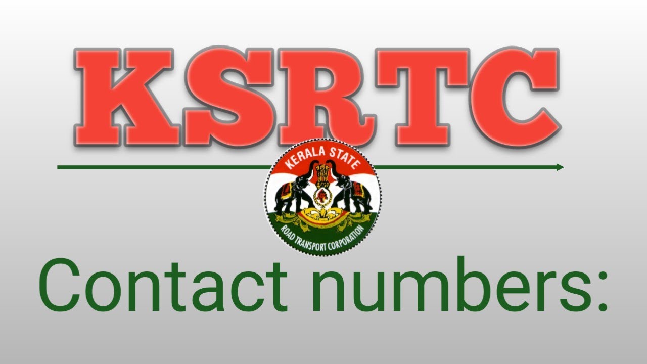 KSRTC Depot Contact Details