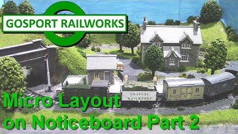 N Gauge Layout Build: Micro Layout on a Noticeboard! Pt. 2