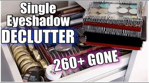 SINGLE EYESHADOW DECLUTTER:  PART 1