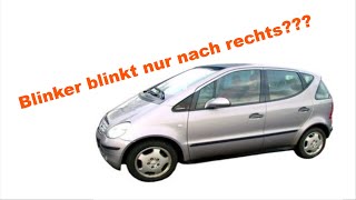 W168 // Mercedes A Klasse // Blinker blinkt falsch, nur nach rechts // only right flasher work //