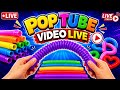 Satisfying Crunchy sound of Pop tube #live #asmr #satisfying