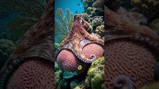 This Animal Has 9 Brains 😳🐙 #shorts #animalfacts #ZooSecrets