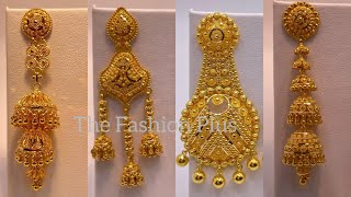 22k Gold Earring Designs with Weight &amp; Price @TheFashionPlus