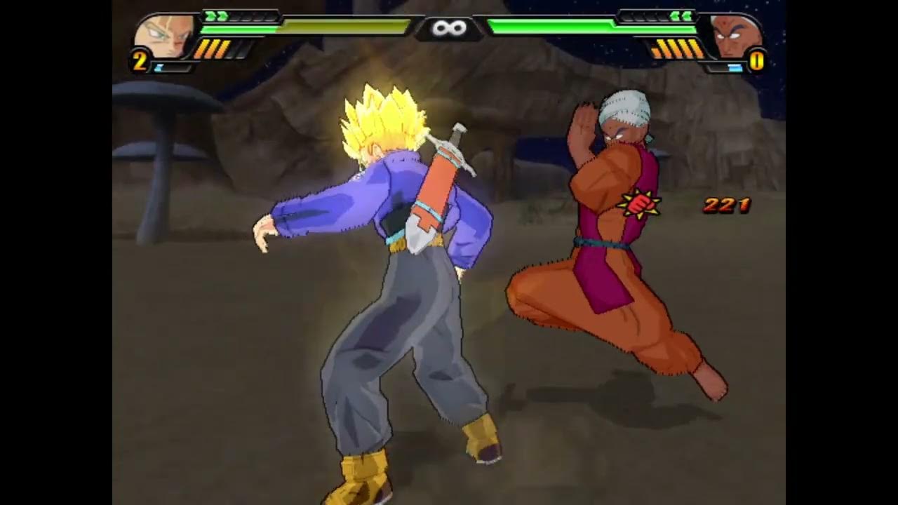 Dragon Ball Z Budokai Tenkaichi 3 vs mode Trunks(sword) vs Uub,Nam