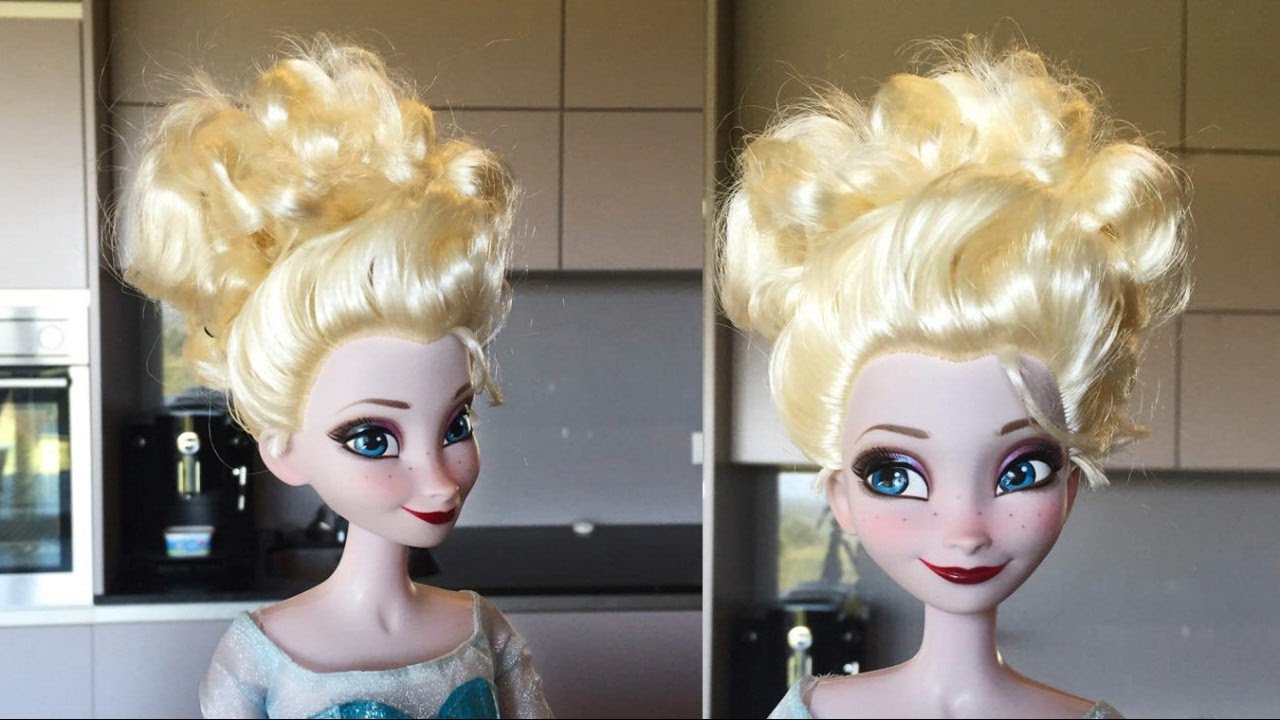 Frozen's Elsa hairstyle tutorial: CROWN UPDO with braids 