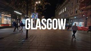 HOSTILE Night Walk Through Glasgow City Centre | 4K UHD