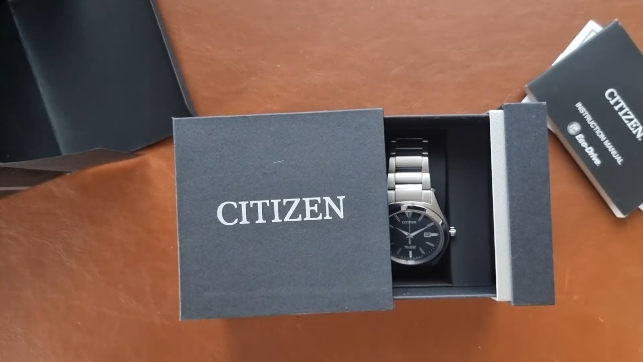 Unboxing 📦 Citizen Eco Drive (AW1640-83E) YouTube Titanium - Super