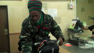Pan African on Segway in Oakland Subway