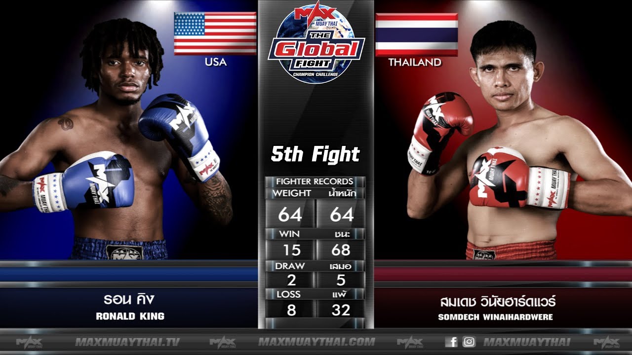คู่ที่ 5 รอน คิง [USA] VS สมเดช วินัยฮาร์ดแวร์ [THAILAND] |THE GLOBAL