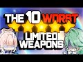 The 10 worst limited 5 star weapons in genshin impact