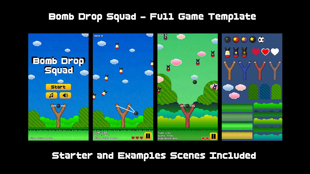 Bomb Drop Squad - Unity Template Overview