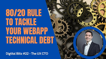 The 80/20 rule to deal with technical debt & refactoring