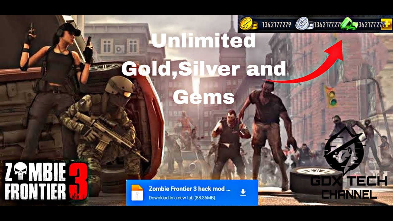 Zombie Frontier 3 mod apk (Unlimited money and gold) latest