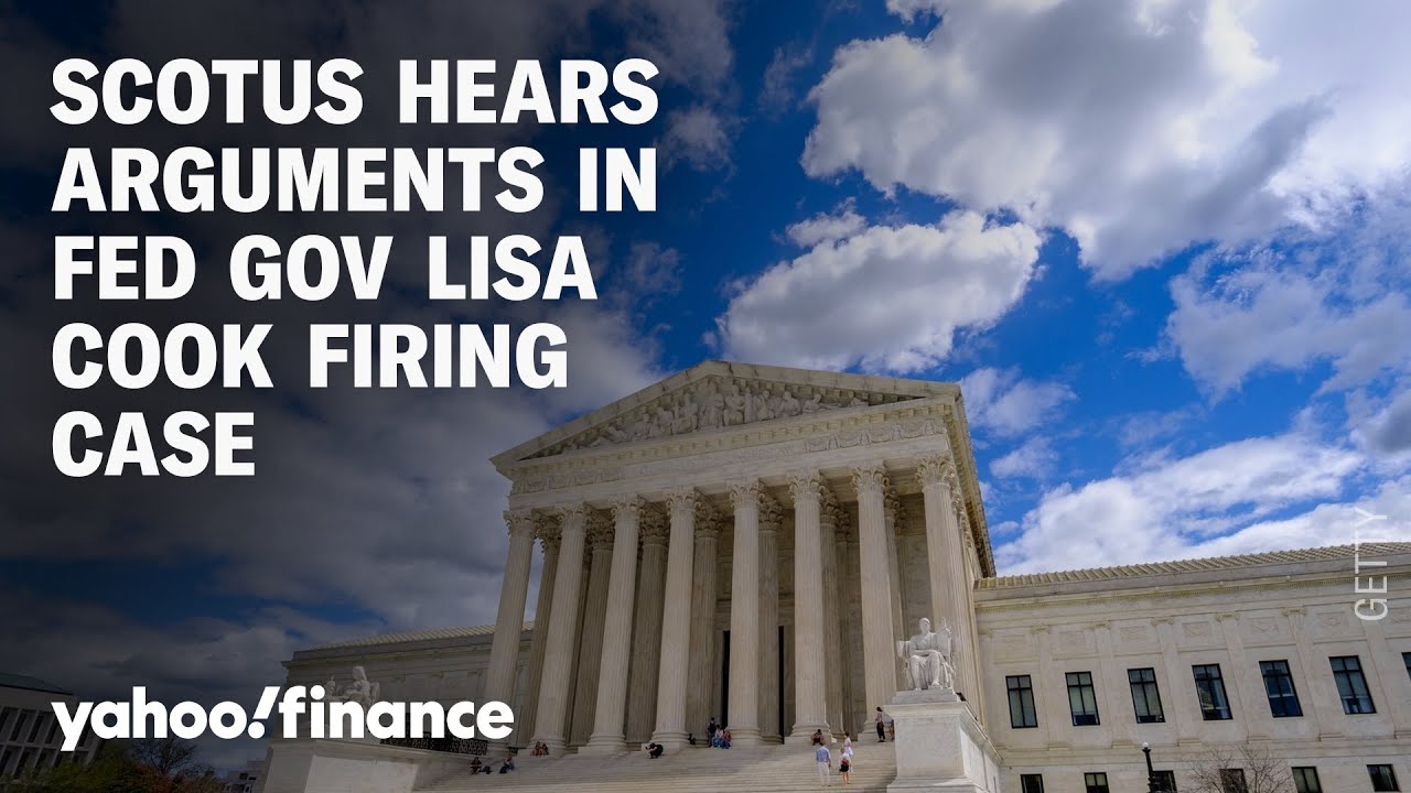 US Supreme Court hears arguments in the Fed Gov Lisa Cook's firing case ...