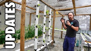 Updates: Hydroponic Greenhouse, Outdoor + Indoor Systems & Personal Stuff