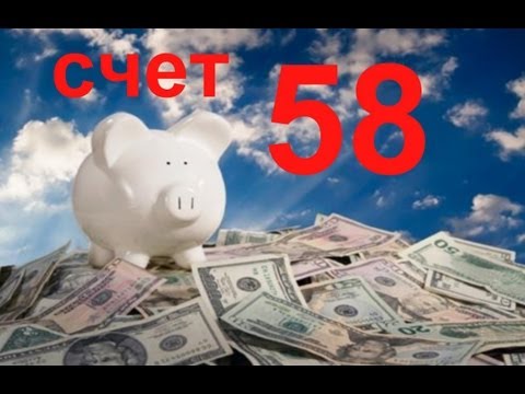 Финансовые вложения счет 58