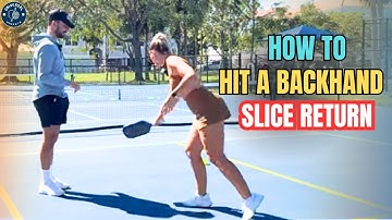 How To Hit A Backhand Slice Return: The New Return You NEED!