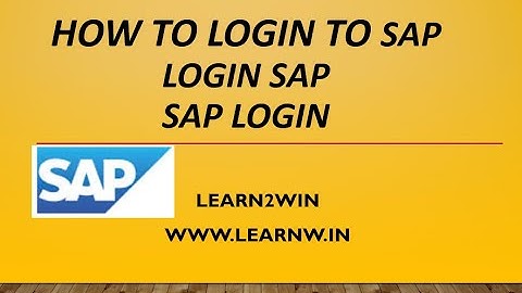 vmware sap login | sap login with vmware