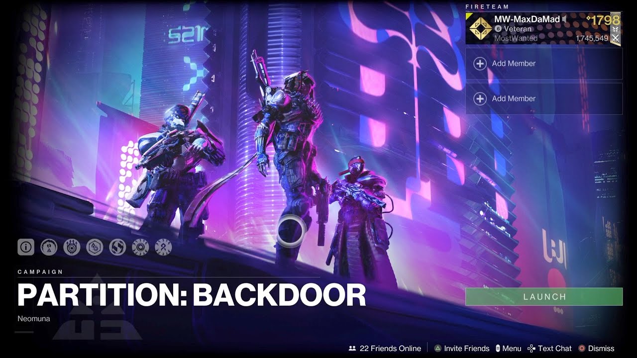 Partition Backdoor Season 20 Destiny 2 YouTube