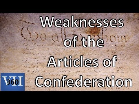 Weaknesses of the Articles of Confederation