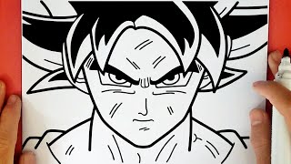 COMO DIBUJAR A GOKU ULTRA INSTINTO