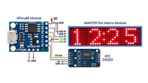 ATtiny85 Microcontroller Real-Time Clock