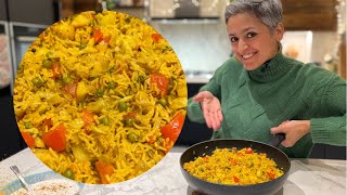 Meal in 30 minutes was never easier | DELICIOUS VEG PULAO WITH SALAD and RAITA | Food with Chetna