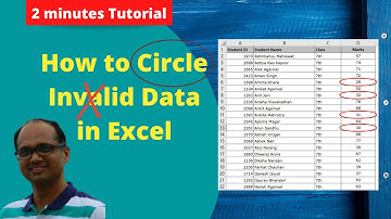 How to Circle Invalid Data in Microsoft Excel