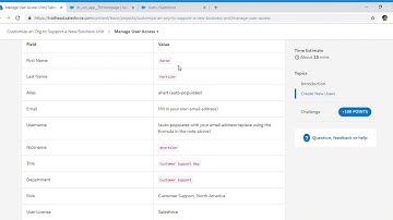 Manage User Access-Customize an Org to Support a New Business-challenge 1 (BAS)