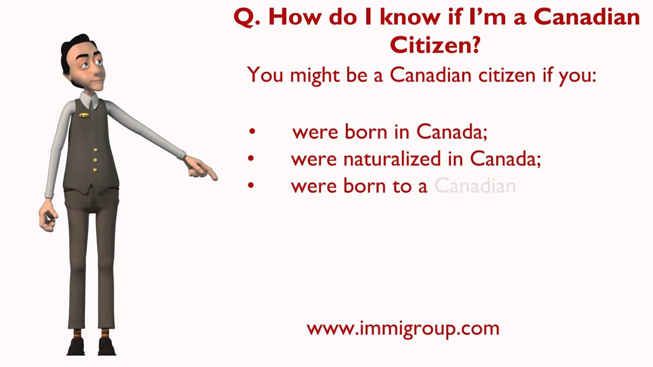 How Do I Know If I m A Canadian Citizen YouTube