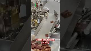 Chocolate folding packing testing! #chocolate #packaging #machine #foldingpacking #factory #candy