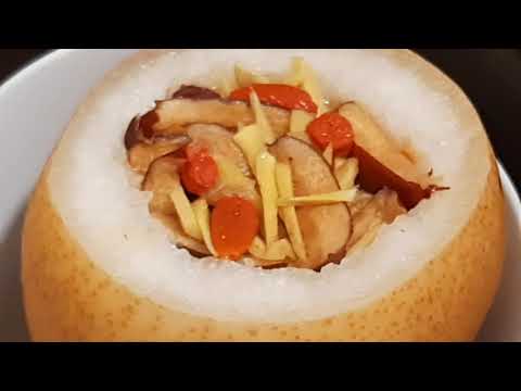 Video Cách Làm Món Lê hấp Táo Đỏ trị Ho, Viêm họng cực kỳ... - youtube