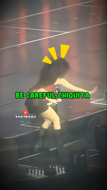 Chiquita should more careful on stage 🥹#chiquita #babymonster #fypシ゚viral #shorts