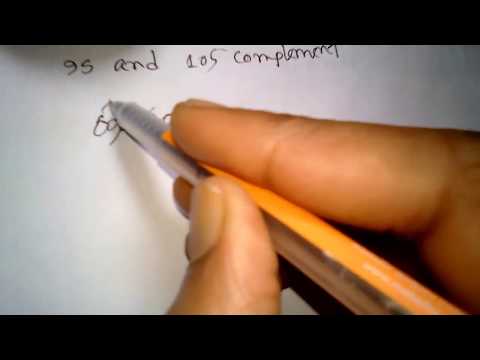 9's and 10's complement subtraction method |  (step by step)