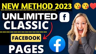 How To Create Classic Facebook Page 2023 | Create Unlimited Facebook Classic Pages screenshot 1