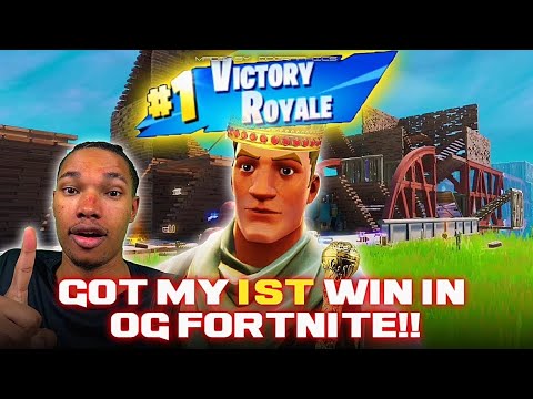 I get my FIRST WIN in OG Fortnite!! - YouTube