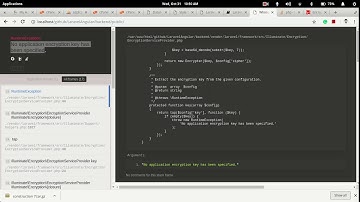 Laravel RuntimeException No application encryption key has been specified.