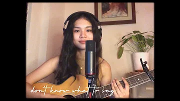 don’t know what to say (don't know what to do) // ric segreto (cover)